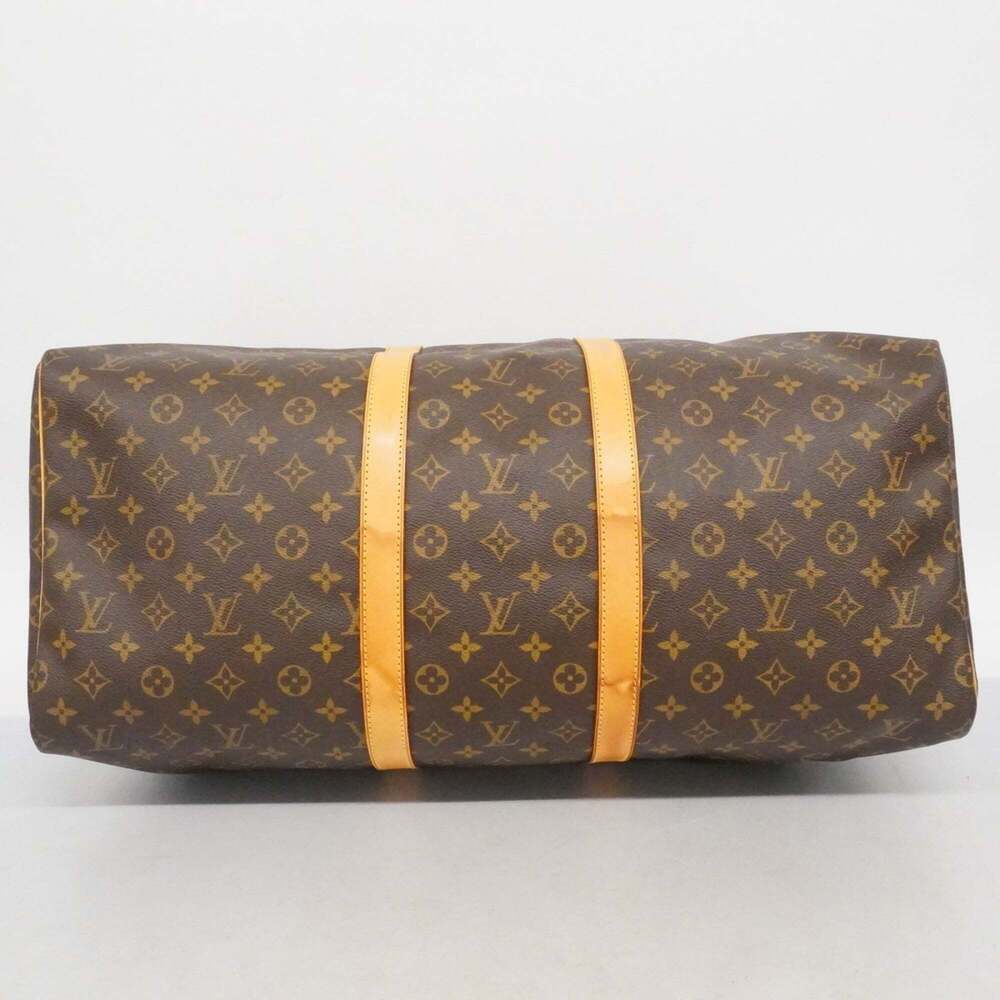 LOUIS VUITTON Brown Monogram Keepall 55 Boston Bag - Picture 3 of 14
